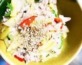 じゃがいもひき肉のレンジだけ青椒肉絲丼作り方10写真