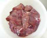 よだれ鶏のたれで煮る★鶏レバーのよだれ鶏作り方8写真