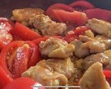 【夏バテ対策】鶏肉とトマトのにんにく炒め作り方5写真