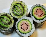 寿司型模様巻き(今年は月見だんご)作り方14写真