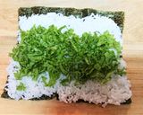 お肉大好き！簡単！【焼肉サンドおにぎり】作り方5写真