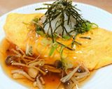 冷食炊き込みご飯で和風あんかけオムライス作り方6写真