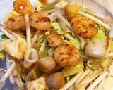 オートミールで！ダシ香る海鮮お好み焼き作り方2写真