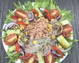 糖質オフ☆乾燥こんにゃくパスタでサラダ作り方7写真
