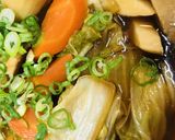 白菜たっぷりの鶏肉スキヤキ風煮込み作り方4写真