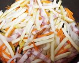 冷凍ポテトで野菜たっぷりオムレツ作り方2写真