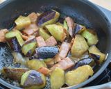 ナスとベーコンの酢味噌炒め作り方3写真