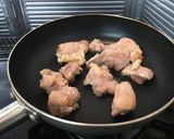 きのことチキンの和風クリームパスタ作り方2写真
