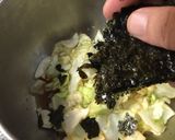 すぐできる！キャベツの海苔バター醤油作り方5写真