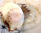 ロコモコ丼♪市販冷凍ハンバーグを使って♪作り方7写真
