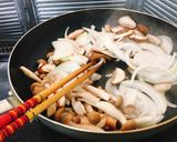 きのことチキンの和風クリームパスタ作り方6写真