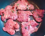 和風だしとごま油で♪ 美味し〜牛タン丼作り方6写真
