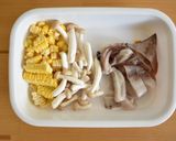 イカととうもろこしのバターしょうゆ炒め作り方1写真