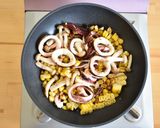 イカととうもろこしのバターしょうゆ炒め作り方3写真