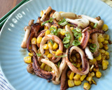 イカととうもろこしのバターしょうゆ炒め作り方5写真