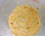 離乳食☆ゆでうどんで手掴みお好み焼き♬作り方2写真