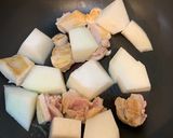 鶏肉と冬瓜の煮物作り方3写真