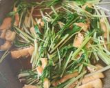 超簡単🌟水菜と油揚げのめんつゆ煮作り方6写真