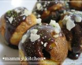 ｸﾚｰﾌﾟ生地de甘いたこ焼き＆ﾊﾟﾌｪ作り方6写真
