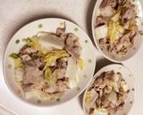 辛くない豚キムチ☆白菜漬けの豚バラ炒め作り方7写真
