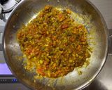 カレー粉で！夏野菜とエビのパエリア作り方5写真