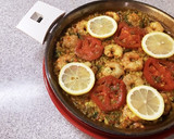 カレー粉で！夏野菜とエビのパエリア作り方10写真