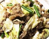 新たまで柔らか☆牛薄切り肉の甘辛炒め作り方4写真