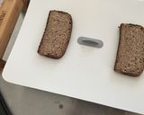 ガーリックライ麦パンのオープンサンド作り方2写真