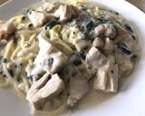 鶏肉とほうれん草のクリーム煮作り方22写真