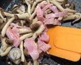 カルボナーラ風しめじ炒め作り方3写真