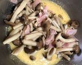 カルボナーラ風しめじ炒め作り方6写真
