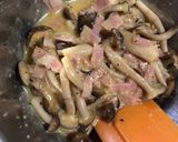 カルボナーラ風しめじ炒め作り方7写真