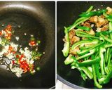 タイ中華　カリカリ豚の青椒肉絲風作り方6写真