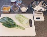 卵乳不使用 米粉のお好み焼き（おやき風）作り方1写真