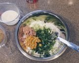 卵乳不使用 米粉のお好み焼き（おやき風）作り方2写真