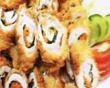 貴女風味で鶏の大葉巻フライ❤️ゆりさん風作り方5写真