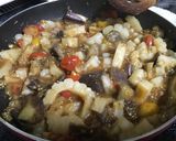 白ゴーヤと夏野菜の酢味噌炒め煮作り方3写真