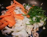 シーフードカレー焼きうどん♪作り方3写真