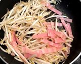 お弁当におすすめ◎もやしベーコンの卵炒め作り方4写真