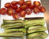 さば水煮トマト茄子の煮切りつゆそうめん作り方2写真