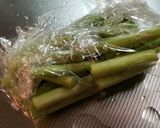 舞茸とアスパラのレモンソテー作り方1写真