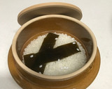 峠の釜めしの器で作るさんまの炊き込みご飯作り方1写真