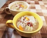 もち麦入り☆お腹満足コンビーフスープ作り方5写真