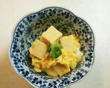 朝ごはん！高野豆腐の玉子とじ作り方1写真