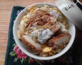 たまご2コでとじた、かつ丼作り方2写真