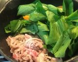 青梗菜と豚肉の炒め物作り方4写真