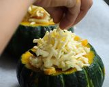 坊ちゃんかぼちゃのまるごとグラタン作り方8写真