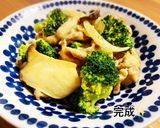 ブロッコリーと豚こまの醤油マヨ炒め作り方7写真