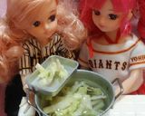 リカちゃん♡野球シリꕤ白菜薩摩揚げ煮浸し作り方5写真
