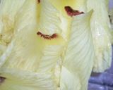 旬の味！真っ黄色な花オクラのおひたし作り方2写真